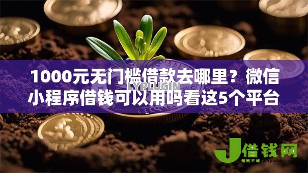 1000元无门槛借款去哪里？微信小程序借钱可以用吗看这5个平台