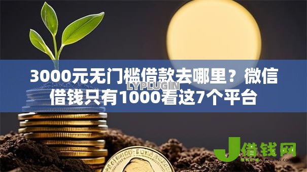 3000元无门槛借款去哪里?微信借钱只有1000看这7个平台 3000元无门槛借款去哪里?微信借钱只有1000看这7个平台