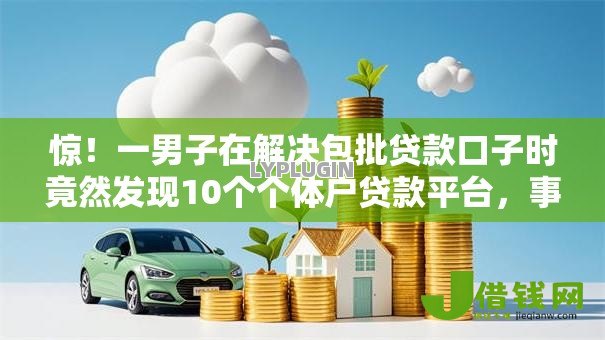 惊！一男子在解决包批贷款口子时竟然发现10个个体户贷款平台，事后分享了出来