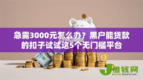 急需3000元怎么办？黑户能贷款的扣子试试这5个无门槛平台