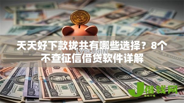 天天好下款拢共有哪些选择？8个不查征信借贷软件详解