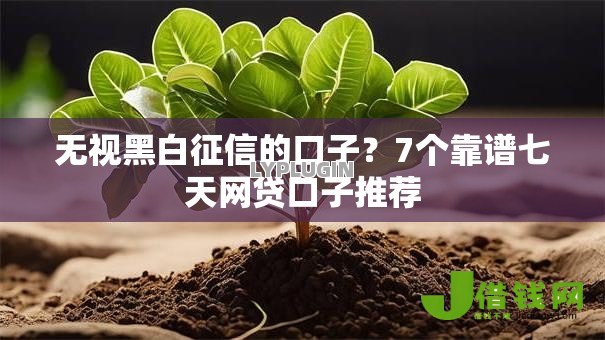 无视黑白征信的口子?7个靠谱七天网贷口子推荐 无视黑白征信的口子?7个靠谱七天网贷口子推荐
