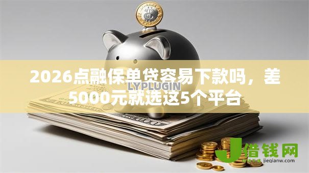 2026点融保单贷容易下款吗，差5000元就选这5个平台