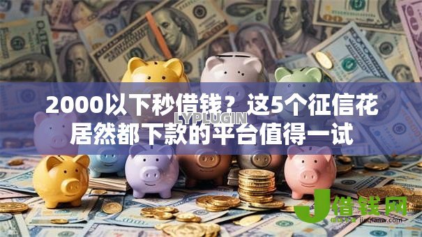 2000以下秒借钱？这5个征信花居然都下款的平台值得一试