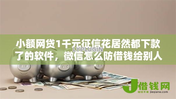 小额网贷1千元征信花居然都下款了的软件，微信怎么防借钱给别人的6个平台介绍