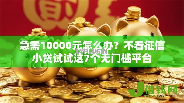 急需10000元怎么办？不看征信小贷试试这7个无门槛平台