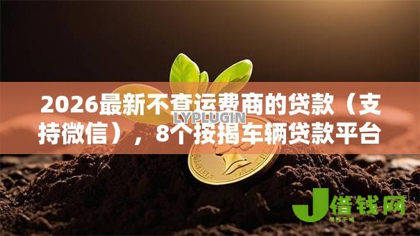 2026最新不查运费商的贷款(支持微信),8个按揭车辆贷款平台无私分享 2026最新不查运费商的贷款(支持微信),8个按揭车辆贷款平台无私分享