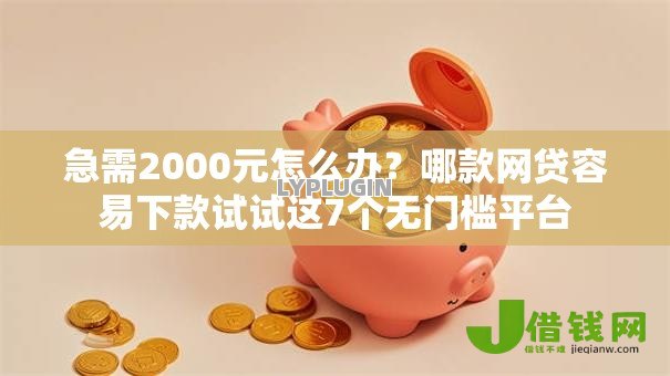 急需2000元怎么办？哪款网贷容易下款试试这7个无门槛平台