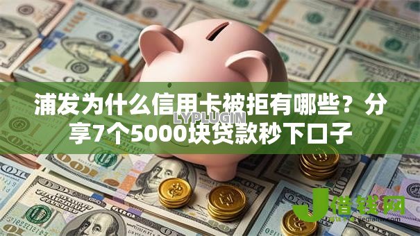 浦发为什么信用卡被拒有哪些？分享7个5000块贷款秒下口子