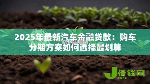 2025年最新汽车金融贷款：购车分期方案如何选择最划算