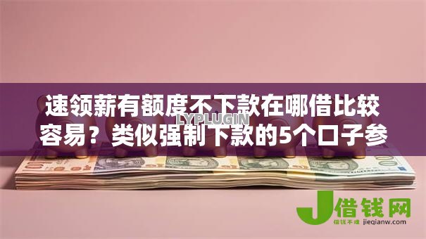 速领薪有额度不下款在哪借比较容易？类似强制下款的5个口子参考