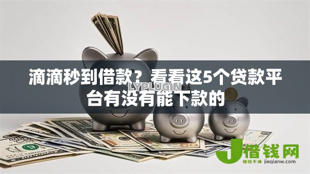 滴滴秒到借款？看看这5个贷款平台有没有能下款的