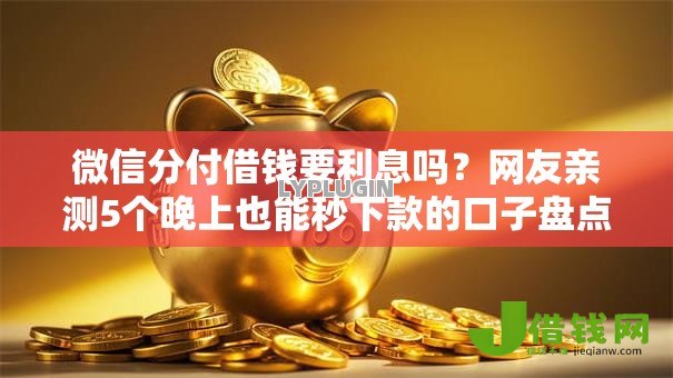 微信分付借钱要利息吗?网友亲测5个晚上也能秒下款的口子盘点 微信分付借钱要利息吗?网友亲测5个晚上也能秒下款的口子盘点
