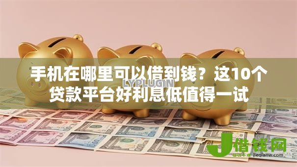 手机在哪里可以借到钱？这10个贷款平台好利息低值得一试