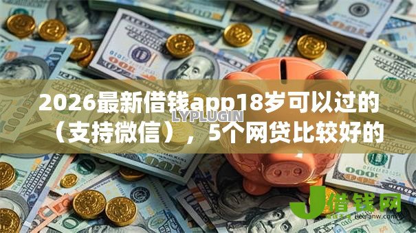 2026最新借钱app18岁可以过的（支持微信），5个网贷比较好的平台无私分享