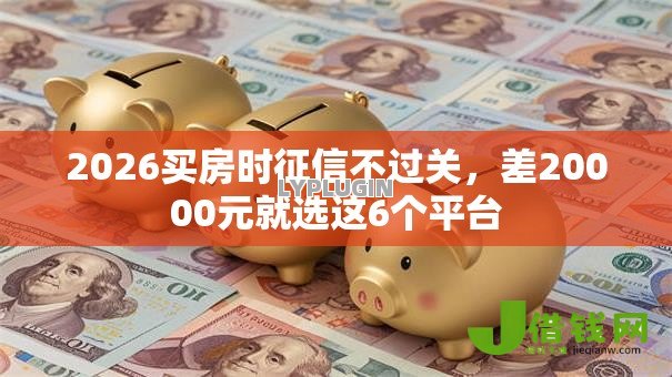 2026买房时征信不过关,差20000元就选这6个平台 2026买房时征信不过关,差20000元就选这6个平台