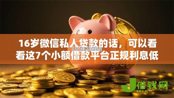 16岁微信私人贷款的话,可以看看这7个小额借款平台正规利息低 16岁微信私人贷款的话,可以看看这7个小额借款平台正规利息低