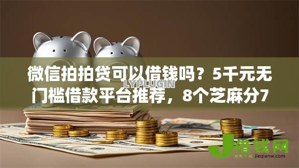 微信拍拍贷可以借钱吗？5千元无门槛借款平台推荐，8个芝麻分700能秒下的app盘点