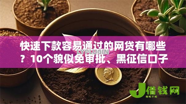 快速下款容易通过的网贷有哪些?10个貌似免审批、黑征信口子合集 快速下款容易通过的网贷有哪些?10个貌似免审批、黑征信口子合集