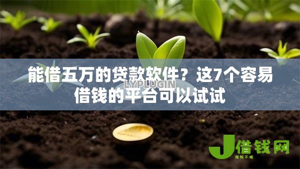 能借五万的贷款软件？这7个容易借钱的平台可以试试