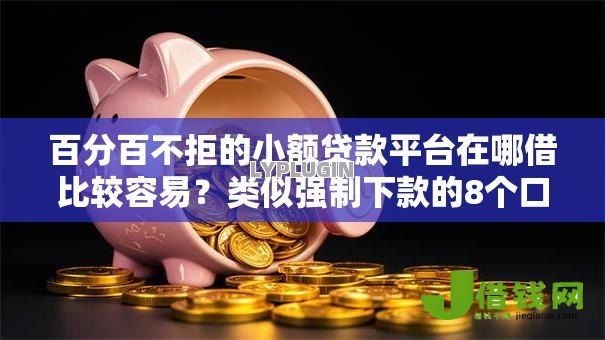 百分百不拒的小额贷款平台在哪借比较容易？类似强制下款的8个口子参考