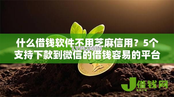 什么借钱软件不用芝麻信用？5个支持下款到微信的借钱容易的平台