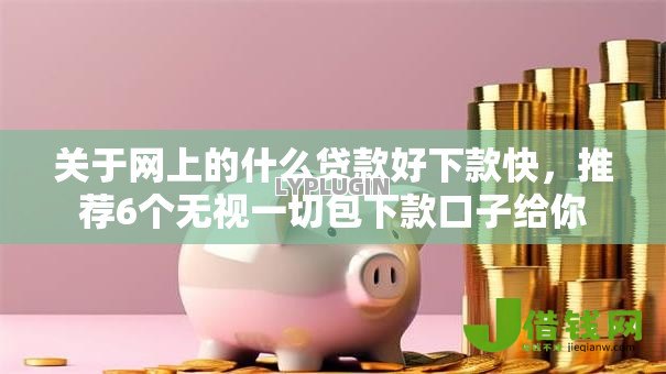 关于网上的什么贷款好下款快，推荐6个无视一切包下款口子给你