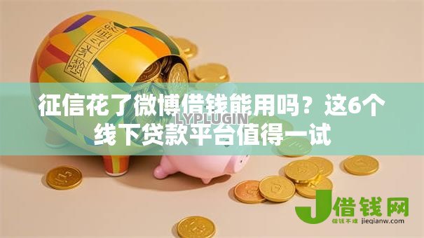 征信花了微博借钱能用吗？这6个线下贷款平台值得一试