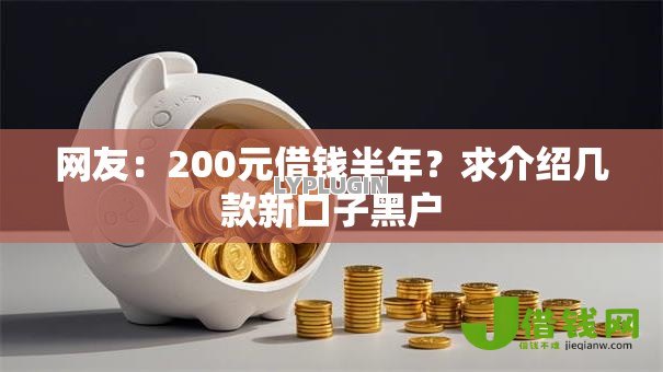 网友：200元借钱半年？求介绍几款新口子黑户