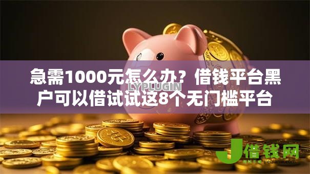 急需1000元怎么办？借钱平台黑户可以借试试这8个无门槛平台
