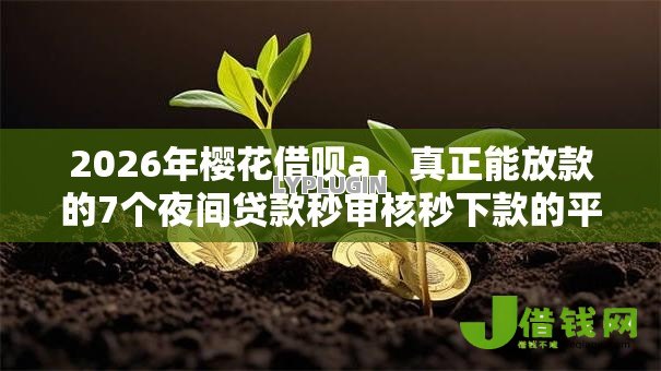 2026年樱花借呗a，真正能放款的7个夜间贷款秒审核秒下款的平台推荐