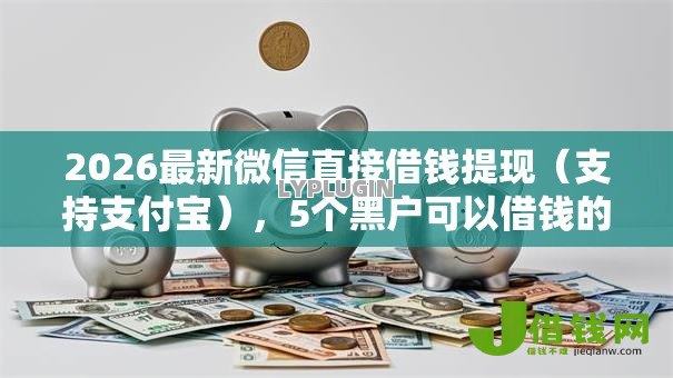 2026最新微信直接借钱提现（支持支付宝），5个黑户可以借钱的软件无私分享
