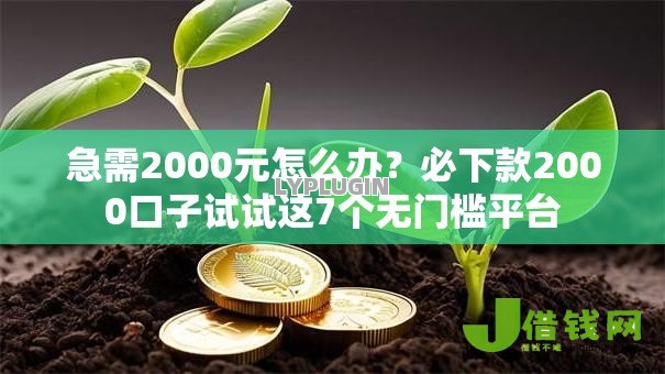 急需2000元怎么办?必下款2000口子试试这7个无门槛平台 急需2000元怎么办?必下款2000口子试试这7个无门槛平台