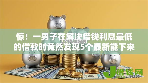 惊！一男子在解决借钱利息最低的借款时竟然发现5个最新能下来钱的软件，事后分享了出来