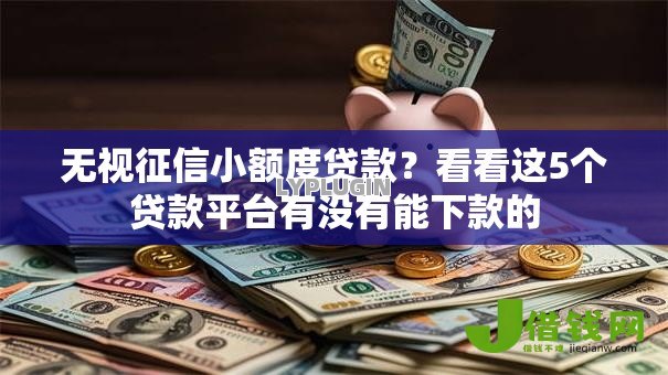 无视征信小额度贷款？看看这5个贷款平台有没有能下款的