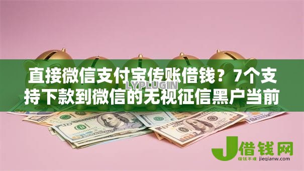 直接微信支付宝传账借钱？7个支持下款到微信的无视征信黑户当前逾期必下款的口子