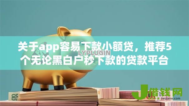 关于app容易下款小额贷，推荐5个无论黑白户秒下款的贷款平台给你