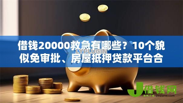 借钱20000救急有哪些？10个貌似免审批、房屋抵押贷款平台合集
