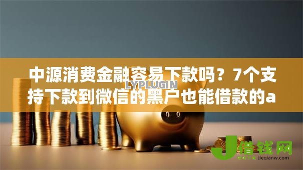 中源消费金融容易下款吗？7个支持下款到微信的黑户也能借款的app