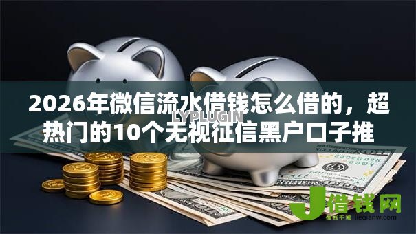 2026年微信流水借钱怎么借的,超热门的10个无视征信黑户口子推荐 2026年微信流水借钱怎么借的,超热门的10个无视征信黑户口子推荐