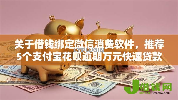 关于借钱绑定微信消费软件，推荐5个支付宝花呗逾期万元快速贷款软件给你