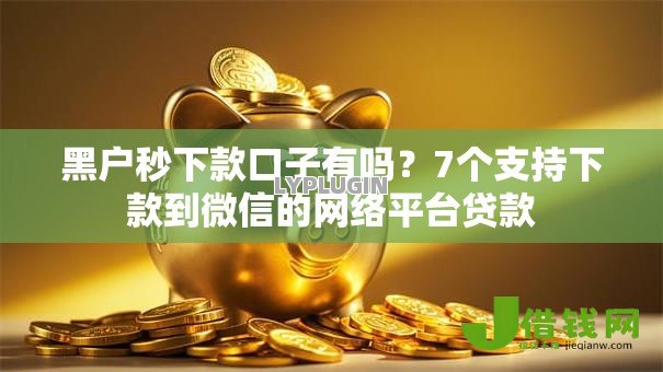 黑户秒下款口子有吗？7个支持下款到微信的网络平台贷款