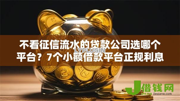 不看征信流水的贷款公司选哪个平台？7个小额借款平台正规利息低推荐