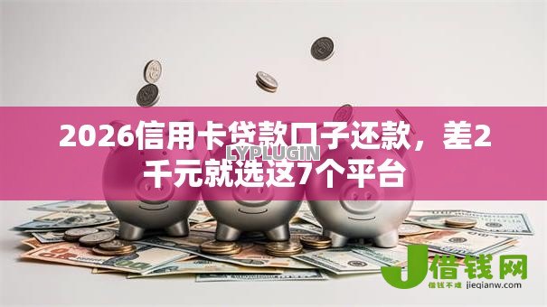 2026信用卡贷款口子还款，差2千元就选这7个平台
