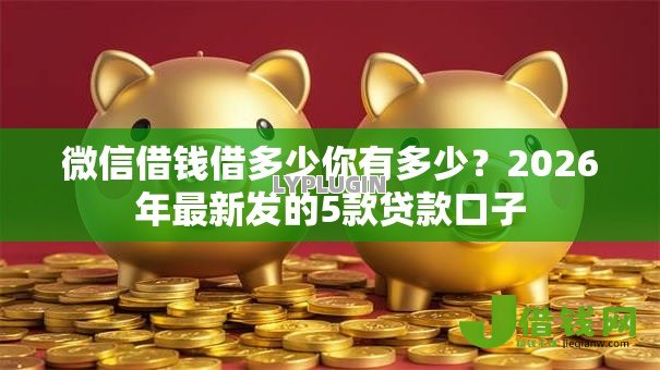 微信借钱借多少你有多少？2026年最新发的5款贷款口子