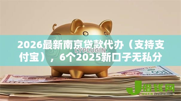2026最新南京贷款代办（支持支付宝），6个2025新口子无私分享