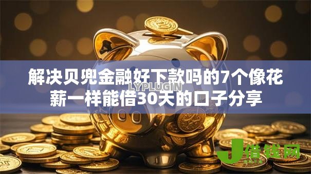 解决贝兜金融好下款吗的7个像花薪一样能借30天的口子分享
