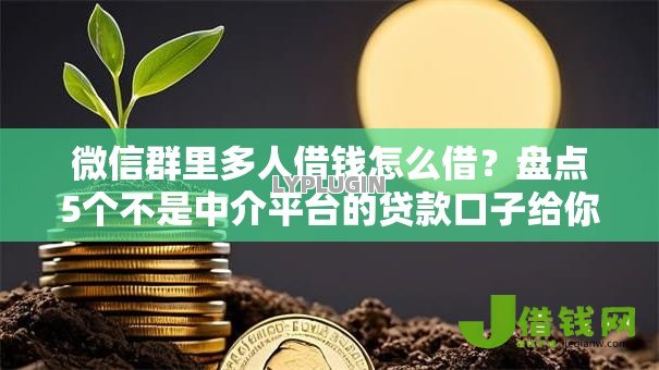 微信群里多人借钱怎么借?盘点5个不是中介平台的贷款口子给你参考 微信群里多人借钱怎么借?盘点5个不是中介平台的贷款口子给你参考