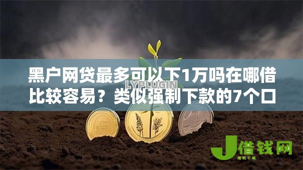 黑户网贷最多可以下1万吗在哪借比较容易？类似强制下款的7个口子参考