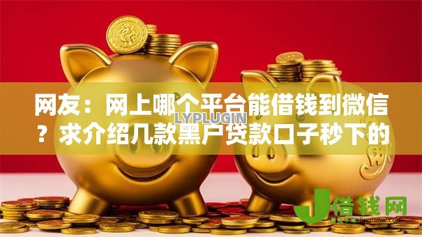 网友:网上哪个平台能借钱到微信?求介绍几款黑户贷款口子秒下的 网友:网上哪个平台能借钱到微信?求介绍几款黑户贷款口子秒下的